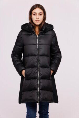 CAPPOTTO piumino lungo doppio tessuto