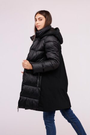 CAPPOTTO piumino lungo doppio tessuto