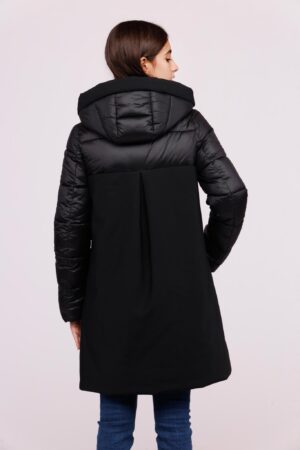 CAPPOTTO piumino lungo doppio tessuto