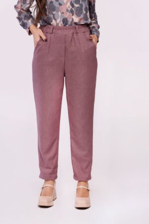 PANTALONE classico con risvolti alle caviglie e taschine laterali