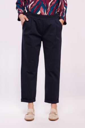 PANTALONE comodo senza bottoni con elastico in vita