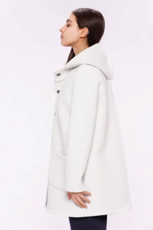 CAPPOTTO lungo con tasche orizzontali e bottoncini interni a pressione