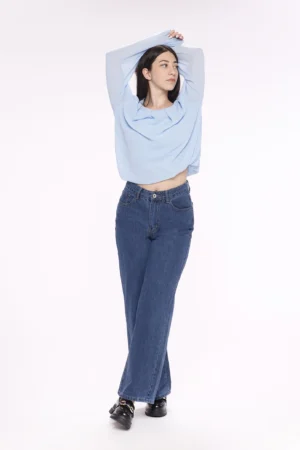 PANTALONI a palazzo con bottone di chiusura in vita e tasche laterali ONEWORLD HYBRID