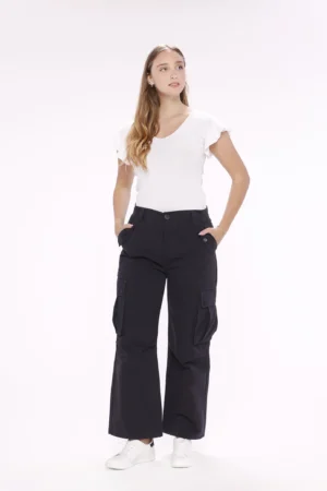 PANTALONE modello cargo con comode tasche laterali e cordino regolatore in vita ONEWORLD HYBRID