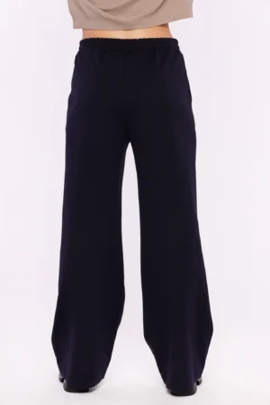 PANTALONI comodo con riga centrale e fascia elastica in vita