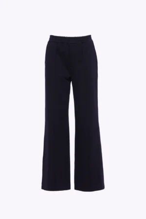 PANTALONI comodo con riga centrale e fascia elastica in vita