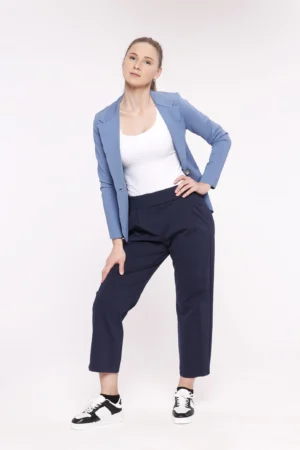 PANTALONI a palazzo con elastico in vita e bottoncini laterali ONEWORLD HYBRID