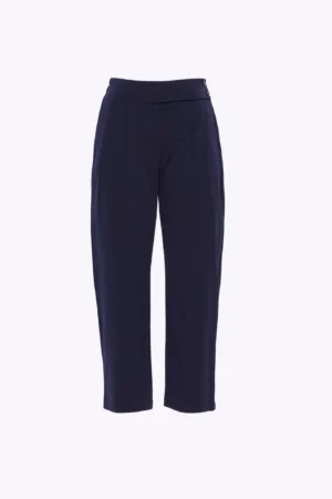 PANTALONI a palazzo con elastico in vita e bottoncini laterali