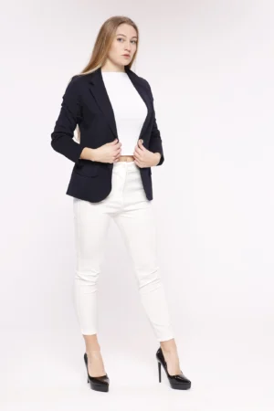 GIACCA Blazer di tendenza monopetto con collo reverse ONEWORLD HYBRID