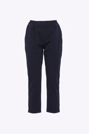 PANTALONE Comodo a sigaretta con risvolti alle caviglie