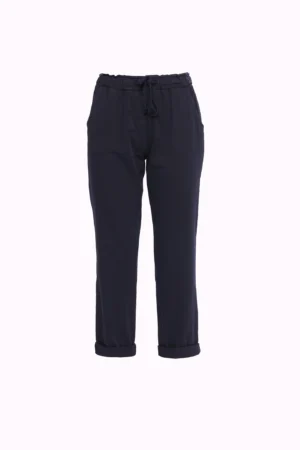 PANTALONE Con risvolti alle caviglie comodo cordino elastico di chusura e taschini laterali