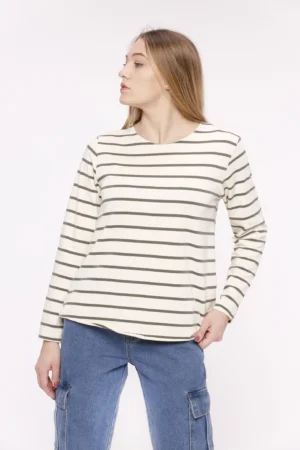 MAGLIA Con scollo a barchetta, a tinta unita e con fondo arrotondato