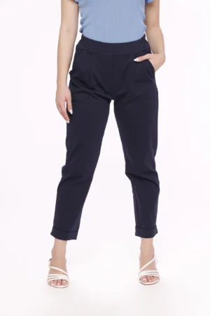 PANTALONE classico con risvolti alle caviglie e pieghe sul davanti