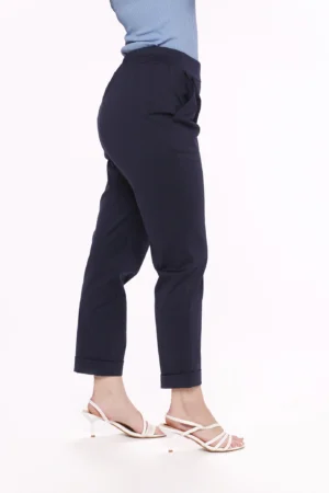 PANTALONE classico con risvolti alle caviglie e pieghe sul davanti