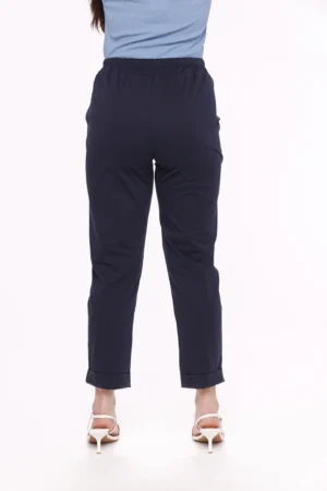 PANTALONE classico con risvolti alle caviglie e pieghe sul davanti