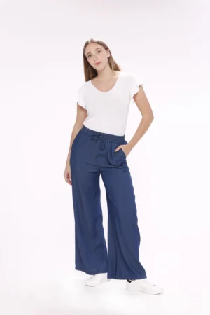 PANTALONE a gamba larga con elastco di chiusura e taschini laterali ONEWORLD HYBRID