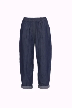 PANTALONE denim in fresco cotone a sigaretta
