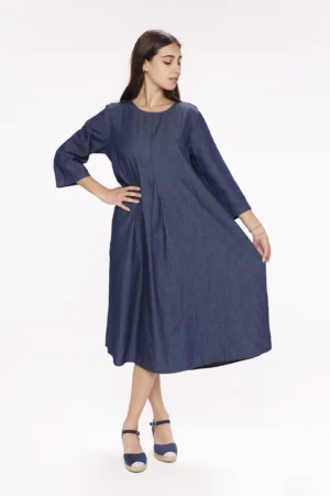 ABITO denim lungo smanicato