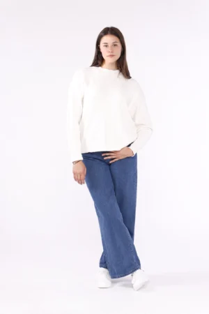 MAGLIA pullover con intrecci in rilievo e bordi a costine ONEWORLD HYBRID