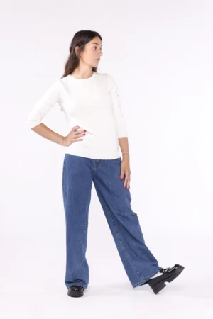 MAGLIA casual con doppia cucitura al girocollo e orli a costine ONEWORLD HYBRID
