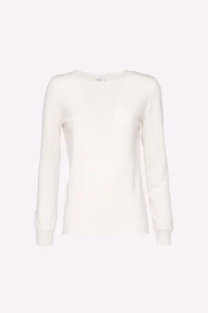 MAGLIA casual con doppia cucitura al girocollo e orli a costine