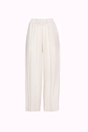 PANTALONE leggero a righe con elastico di chiusura