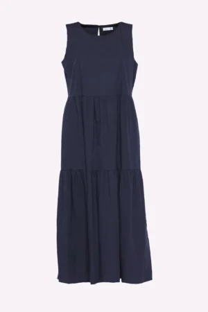 ABITO denim smanicato cucito a strati