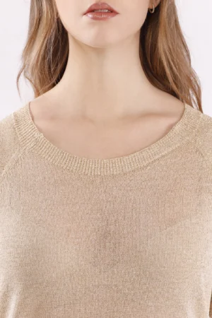 BLUSA sere d’estate con scollo a barchetta e manica corta