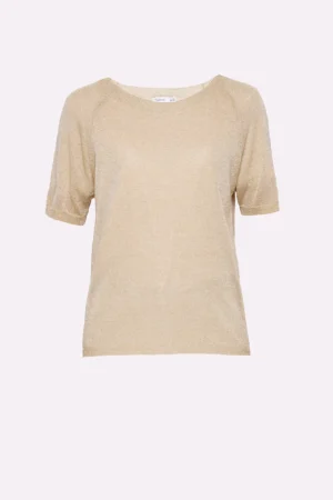 BLUSA sere d’estate con scollo a barchetta e manica corta
