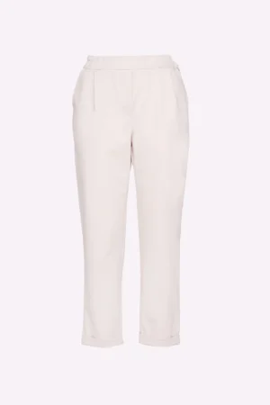 PANTALONE con risvolti alle caviglie tasche laterali ed elastico in vita