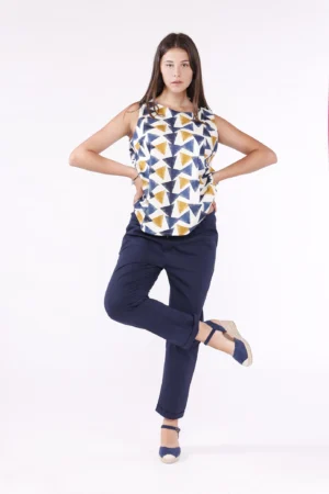 PANTALONE everyday con risvolti alle caviglie