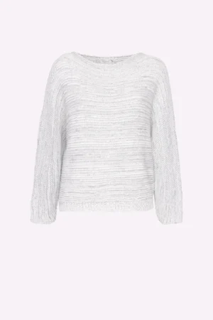MAGLIA casual con maniche a pipistrello e scollo a barca