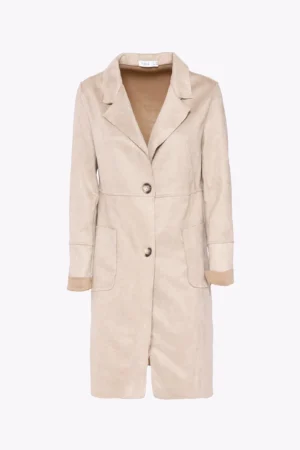 CAPPOTTO lungo, monopetto con collo reverse e comode tasche orizzontali