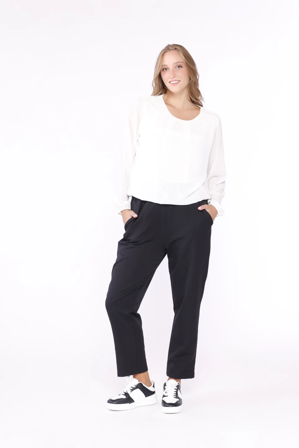 PANTALONI comodo con chiusura a elastico risvolti alle caviglie e passanti alla cintura ONEWORLD HYBRID