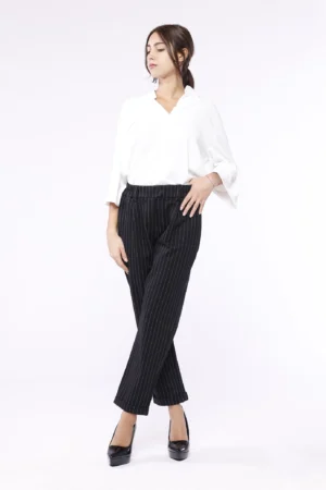 PANTALONE comodo a righe con elastico di chiusura ONEWORLD HYBRID