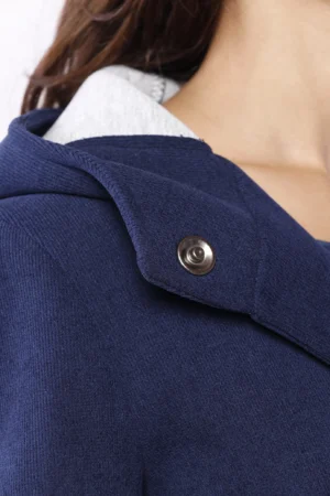 CAPPOTTO softshell corto con cappuccio e tasche diagonali