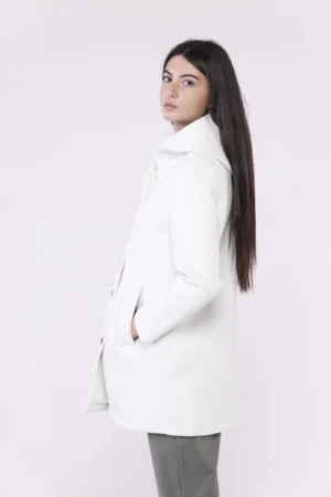 CAPPOTTO Softshell lungo con bottoncini interni di chiusura cappuccio e tasche verticali