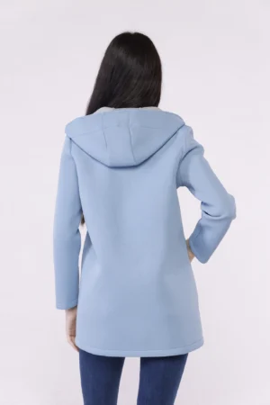 CAPPOTTO Softshell lungo con bottoncini interni di chiusura cappuccio e tasche verticali