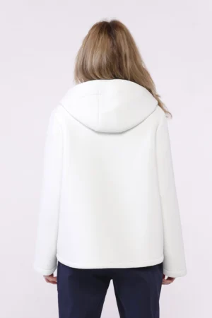 CAPPOTTO Softshell corto con bottoncini interni di chiusura cappuccio e tasche diagonali