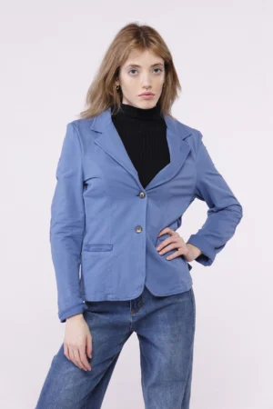 GIACCA business woman monopetto, sagomata con collo reverse