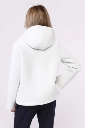 CAPPOTTO Softshell corto con bottoncini interni di chiusura cappuccio e tasche diagonali