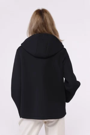 CAPPOTTO Softshell corto con bottoncini interni di chiusura cappuccio e tasche diagonali