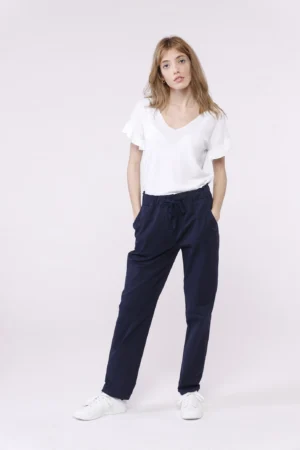 PANTALONE casual con cordino di chiusura in vita e comode taschine laterali ONEWORLD HYBRID