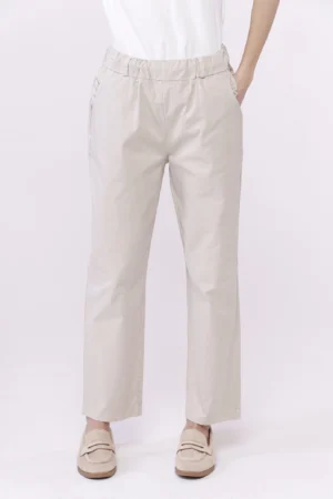 PANTALONE classico con eleganti taschine arricciate e comodo elastico di chiusura