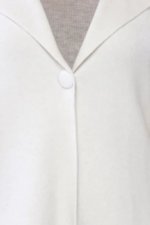 CARDIGAN corto con collo reverse e chiusura a un bottone