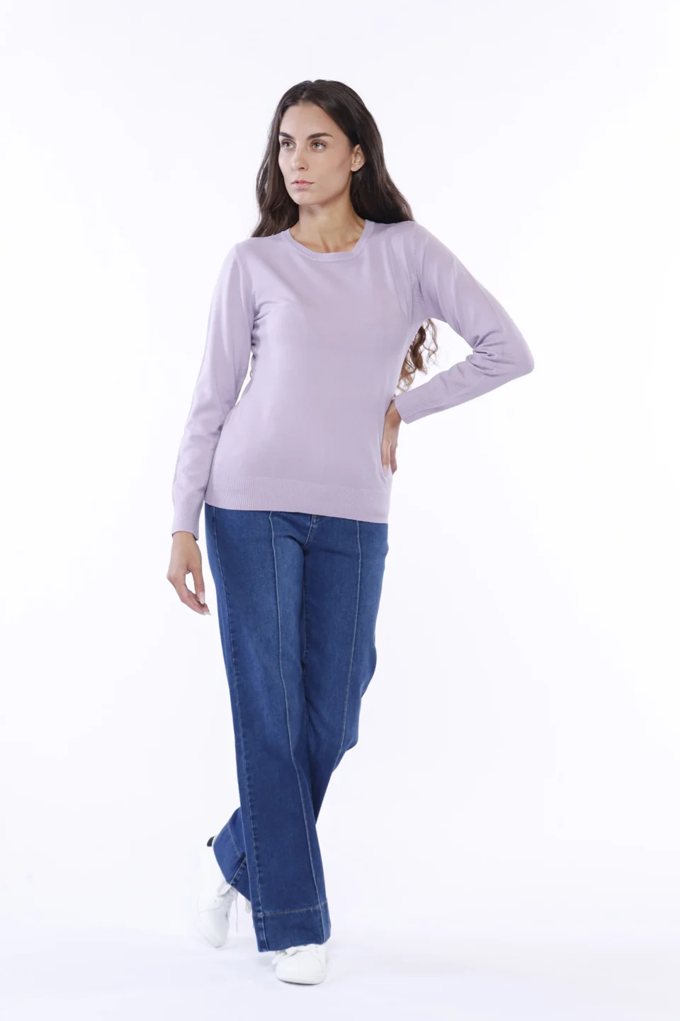 MAGLIA pullover a manica lunga con scollo a giro ONEWORLD HYBRID