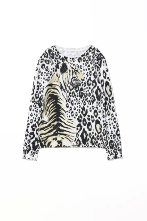 MAGLIA pullover a manica lunga con scollo a giro