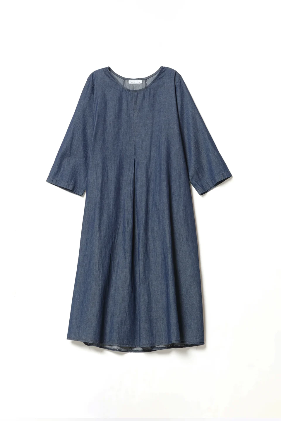 ABITO denim lungo con manica risvoltata