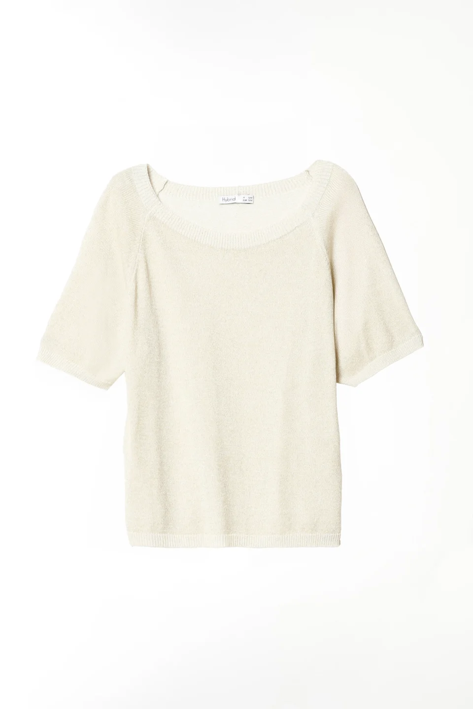 MAGLIA sere d'estate con scollo a barchetta e manica corta