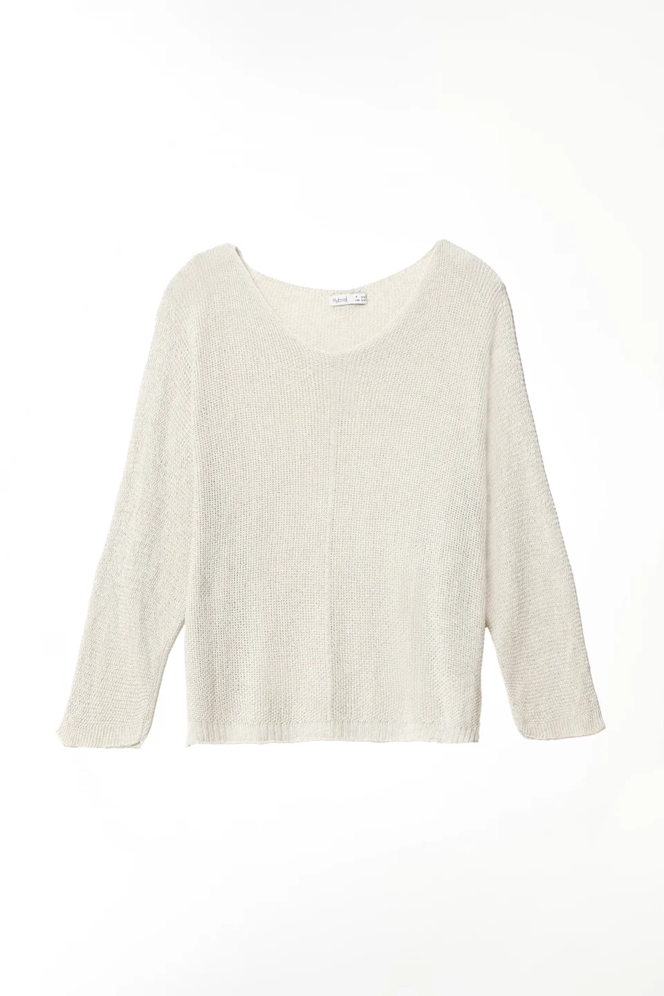 MAGLIA casual con scollo a barca e orli a costine
